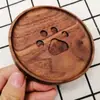 Posavasos de Madera Personalizados, Soportes Creativos de Madera para Tazas de Ceremonia del Té Japonesa, Bases Aislantes de Madera de Haya, Posavasos para Café con Logos Grabados