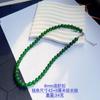Súper Blanco ~ Nuevo Collar de Cuentas Verdes Chino para Mujer, Temperamento Avanzado, Cadena para el Cuello, Realmente Muchos Collar de Perlas de Cáñamo