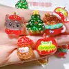 Accesorios de resina DIY joyería parche para carcasa de teléfono móvil hebilla para zapatos con agujero pegatinas para taza accesorios para tocado de niños dibujos animados Navidad