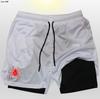 Amazon AliExpress Explosiones Pantalones Cortos Dobles de Dos en Uno para Hombre Europeos y Americanos Serie Araña Pantalones Cortos de Playa