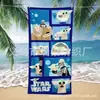 Toalla de Playa Impresa Digitalmente de Venta Caliente Transfronteriza, Toalla de Baño de Microfibra, Secado Rápido, Absorbente de Agua, Toalla de Playa para Viajes de Surf