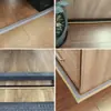 Cubierta de Junta para Canaleta de Piso de PVC, Tira de Goma Suave Curva Resistente a la Presión, Cinta Selladora de Cables Eléctricos de Montaje Superficial, Tipo Autoadhesivo