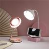 Lâmpada LED Criativa de Flor para Proteção dos Olhos Recarregável Touch com Dimmer Luminosidade Luminária de Mesa Dobrável para Dormitório Estudantil Lâmpada de Escrita Leitura