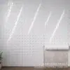 Adesivos de parede autoadesivos IXPE transfronteiriços, padrão triangular prata-branco, adesivos de parede de fundo de alto brilho, material em rolo decorativo atacado