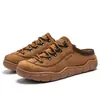 Zapatos casuales tipo mule para hombre, mule de punta ancha, zapatos casuales de ancho especial, zapatos para exteriores y para ir al trabajo, cómodos y versátiles