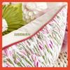 Almofada Decorativa Floral Estilo Francês Retro Luxo Leve Jardim de Monet, Estilo Pastoral, Almofada Rosa e Verde Delicada, Almofada para Sofá de Sala de Estar