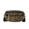 2026 Moda Transfronteiriça Retrô Pied-de-poule Estampa de Leopardo Corrente Versátil Bolsa de Peito Casual Feminina Única Bolsa de Ombro Transversal
