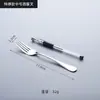 Cuchara Pequeña de Acero Inoxidable Cabeza Redonda Cuchara para Sopa Cuchara de Jengibre Engrosada Cuchara para Plato Principal de Comida Occidental Cuchillo y Tenedor para Bistec Cuchara para Hielo Cuchara de Punta Cuchara Colgante