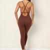 Pantalones de Yoga Deportivos para Correr Fitness para Mujer, Nuevo Diseño Europeo y Americano, Cuello en V, Línea de Vergüenza Invisible, Ajustados, Espalda Descubierta, Mallas de Una Pieza