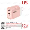 Venta Directa de Fábrica Cargador de 120W Nuevo Color Macarrón Carga Súper Rápida PPS Protocolo Completo Cargador de Doble Puerto