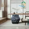 Pedra Decorativa de Fibra de Vidro Simulada para Paisagismo Pedras Artificiais Ornamentos de Jardim para Paisagismo Adereços para Fotos Ornamentos de Resina para Pátio
