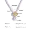 Colar de Pérolas Estilo Francês Outono e Inverno Novo para Mulheres com Pétalas de Diamante Inteiras e Pingente de Coração, Corrente de Clavícula Versátil e Não Desbota