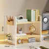 Estante de Almacenamiento de Tablero Perforado para Escritorio Estante de Libros para Escritorio de Dormitorio Escritorio para Estudio en Casa Escritorio de Oficina Estante de Exhibición de Almacenamiento Multicapa