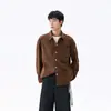 Camisa Enbu Primavera e Outono Novo Estilo Roupa de Trabalho Manga Longa Versátil Gola Reversível Tendência Jovem Estilo Japonês Camisa Jaqueta Solta