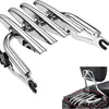 Harley Road King, portaequipaje de liberación rápida para glinding, opcional en negro y galvanizado