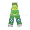 Cachecol de Fã Copa do Mundo México Brasil Argentina Cachecol de Cetim para Pescoço Evento Esportivo Cachecol para Torcer e Acenar
