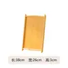Nuevo Estilo Chino 2025 Nuevo Bambú Color Natural Mango Bandeja para Té Hogar Juego de Té Kung Fu Taza de Té Bandeja de Servicio y Almacenamiento de Té