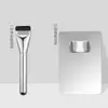 [Set de Maquillaje de Base de Tres Piezas] Brocha Plana para Base de Maquillaje Tipo Pala, Paleta de Base Paleta Anillo Artefacto de Maquillaje