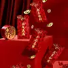 Creativos Sobres Rojos 3D Coloridos con Estampado Dorado del Zodiaco para el Año del Caballo, Paquetes de Dinero de la Suerte de Mil Yuanes, Sobres Rojos de Año Nuevo, Bolsas de Sobres Rojos para el Festival de Primavera al por Mayor