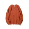 Sudadera de Algodón de Alta Gama, Color Sólido, Saludable, con Logo Impreso Personalizado, Ropa de Trabajo de Cuello Redondo para Otoño e Invierno, Uniforme Corporativo de Manga Larga con Bordado