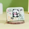 Porta-Cartões Organizador Fofo de Panda de Grande Capacidade para Mulheres com Múltiplos Slots para Cartões, Compacto, Portátil, Porta-Moedas Estudantil Exquisito e de Alta Qualidade