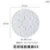 Molde de Resina de Cristal DIY Amapola Adornos Soporte de Exhibición Posavasos Mandala Molde de Silicona Venta al por Mayor en Europa