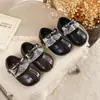 Colección Otoño 2026: Zapatos de Princesa con Lazo de Moda para Bebés Niñas, Zapatos de Cuero Suave Estilo Coreano de Princesa, Zapatos de Cuero con Encaje para Niños