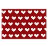 Nuevo mantel individual de lino con estampado de letras de color liso para San Valentín, mantel decorativo para mesa de fiesta, tapete aislante térmico