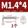 Tornillos de Cabeza Plana Delgada niquelados, de Forma Delgada, de Borde Delgado, Cabeza Plana Grande, Cabeza Plana Negra, Tornillos Phillips, Cabeza Plana M2M3M4M5M6