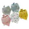 Toalla triangular de algodón para bebé toalla para recién nacido anti-escupir leche agua saliva toalla para bebé niño y niña babero de algodón toalla base para babero