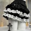 Saia Tutu para Bolo Estilo Gótico Dark Saia de Ballet Shorts Bolha Saia Sexy Pura Luxúria Tentação para Mulheres