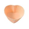 Forma de bolo de silicone em formato de coração estrela flor redonda rosquinha copo de bolo giratório forma para assar bolo de arroz