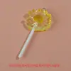 Acrílico Artificial Transparente Más Ojo de Oveja Uña Paleta Llavero Colgante DIY Flor Pequeña Joyería Accesorios