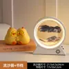 Adorno Creativo de Reloj de Arena con Pintura de Arena Movediza para Sala de Estar, Mueble de TV, Aparador de Vinos, Decoración del Hogar de Lujo Ligero, Regalo para Escritorio de Oficina