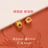 Retención de Color Fuerte Arena Dorada Accesorios Joyería DIY Oro Antiguo Circonita Microincrustada Separadores de Cuentas Cuentas de Barril Colgante para Pulsera Trenzado con Cuentas