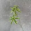 Plantas Verdes Simuladas, Lírios de Dois Ramos, Decorações para Salão de Casamento de Floresta de Bambu, Flores Simuladas, Paisagismo Externo, Arranjos de Flores, Enfeites de Plantas