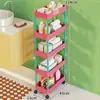 Estante de Almacenamiento para Baño, Carrito Móvil para Baño, Estante de Almacenamiento para Detergente de Lavandería, Estante de Almacenamiento para Baño con Ruedas, Estante de Almacenamiento para el Hogar