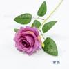 Simulação pequena rosa europeia ramo único pano de seda falso casa sala de estar decoração casamento salão chão fileira flor noiva produção portátil