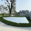 Bancos de estanque de árbol de terrazo iluminados en varios tamaños para iluminación de paisajes exteriores e iluminación de escenas nocturnas en parques, juego completo de bancos de descanso