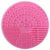 Almofada de limpeza de pincéis de maquiagem de silicone Almofada de limpeza redonda de silicone Ferramentas de maquiagem de beleza Ventosa Almofada de limpeza de silicone Artefato de limpeza
