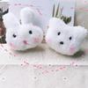 Broche de Oso Blanco Sonrojado de Peluche Suave y Lindo, Pin de Muñeca de Conejo Sonrojado de Ovejita, Bolsa de Ropa, Decoración de Moda