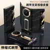 Aplicable para Funda de Teléfono Huawei MateXT2 Extraordinary Master Cubierta de Cuero Textura Oficial Correa de Muñeca Soporte Giratorio Funda Protectora