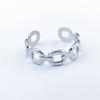 Anillo de apertura de acero de titanio antiguo de gran venta que no se desvanece, diseño de nicho para amantes del anillo de acero inoxidable, joyería al por mayor