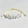 Pulsera de Cerámica Jingdezhen Nueva Pulsera de Cerámica Estilo Chino Joyería Hecha a Mano Cuerda Estilo Tíbet Puesto de Pulseras Jingdezhen