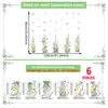 M17020 Nuevo Estilo Plantas Verdes Flores Mariposas Pegatinas de Pared para Sala de Estar y Dormitorio Pared de Fondo Decoración del Hogar Pegatinas de Pared Autoadhesivas Venta al por Mayor