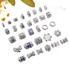 Pulseira/Colar com Banhos de Ouro Branco e Zircônias Roxo e Rosa Inseridas, Formato de Borboleta, Pequeno Espaçador Vazado para Cintura - Acessórios