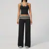 Conjunto de ginástica escovado transfronteiriço, elegante poá falso duas peças, levanta bumbum, cintura alta, secagem rápida, para corrida, esportes, yoga 4549