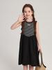 Vestido de verano Pudding Haru, nuevo estilo, vestido de niña con rayas retro, vestido de víbora, falda infantil a juego de moda.