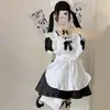 Conjunto de disfraz de maid multicolor transfronterizo para Halloween, vestido de maid Lolita japonés, set para fiesta de cosplay de adultos