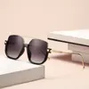 Estilo Nuevo Lisos Doble Puente Marco Grande Anti Luz Azul Gafas Retro Gafas de Sol Marco Grande Celebridad de Internet Gafas de Sol para Fotografía Callejera Venta al por Mayor